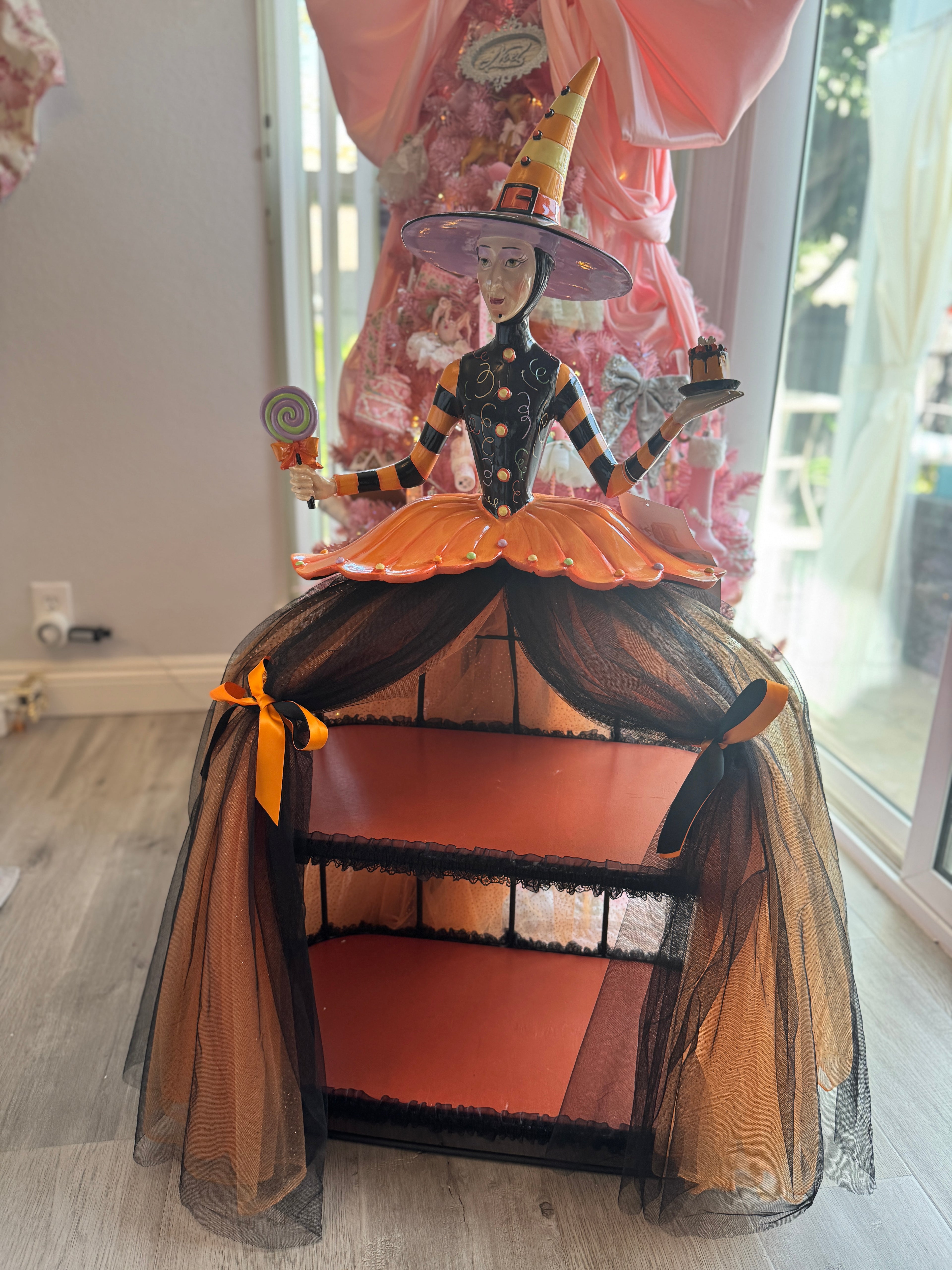 Halloween 37” Witch Cake Display