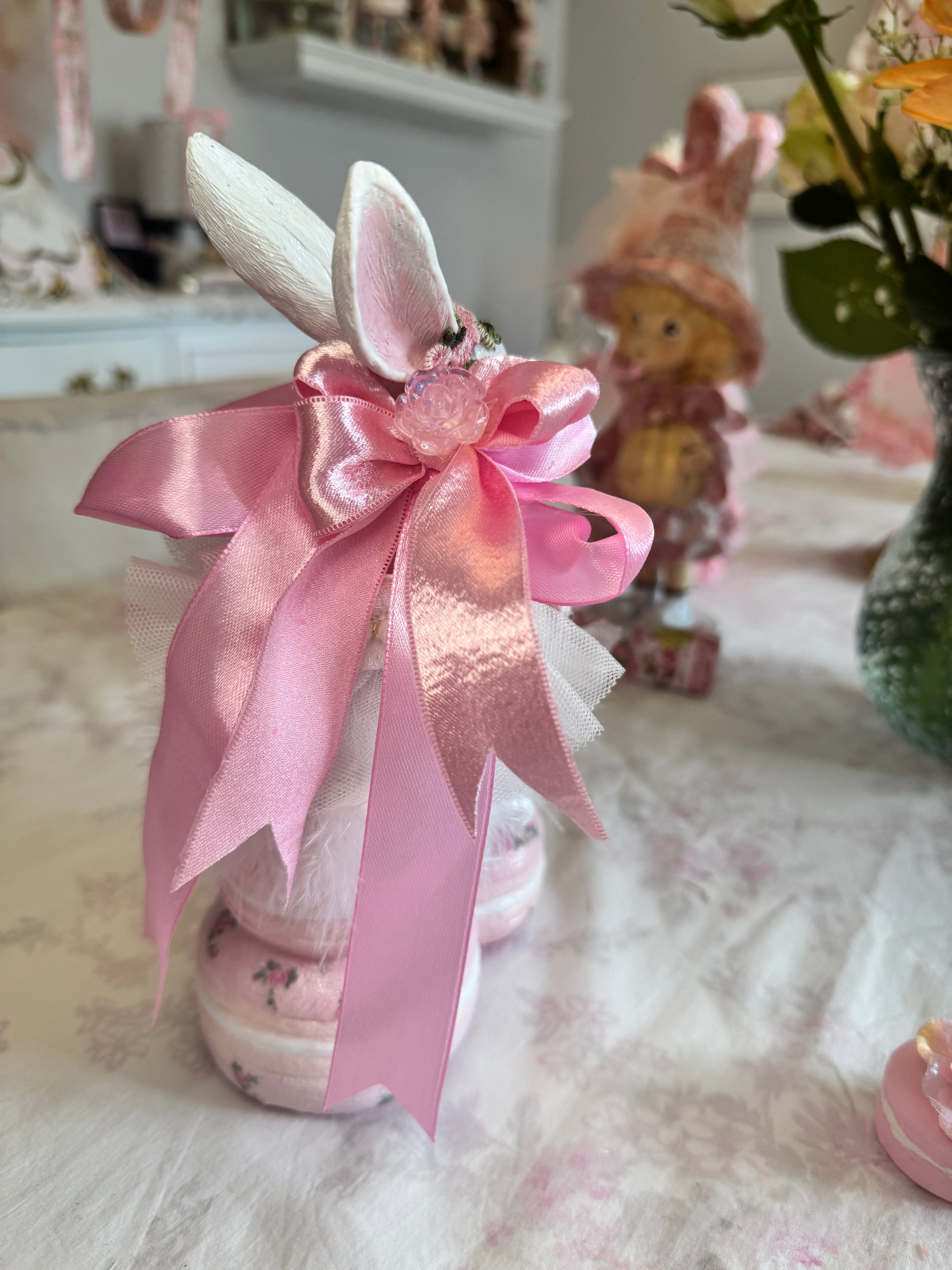 Tea Time Bunny on Macaroon