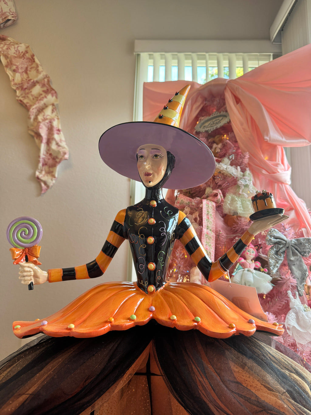 Halloween 37” Witch Cake Display