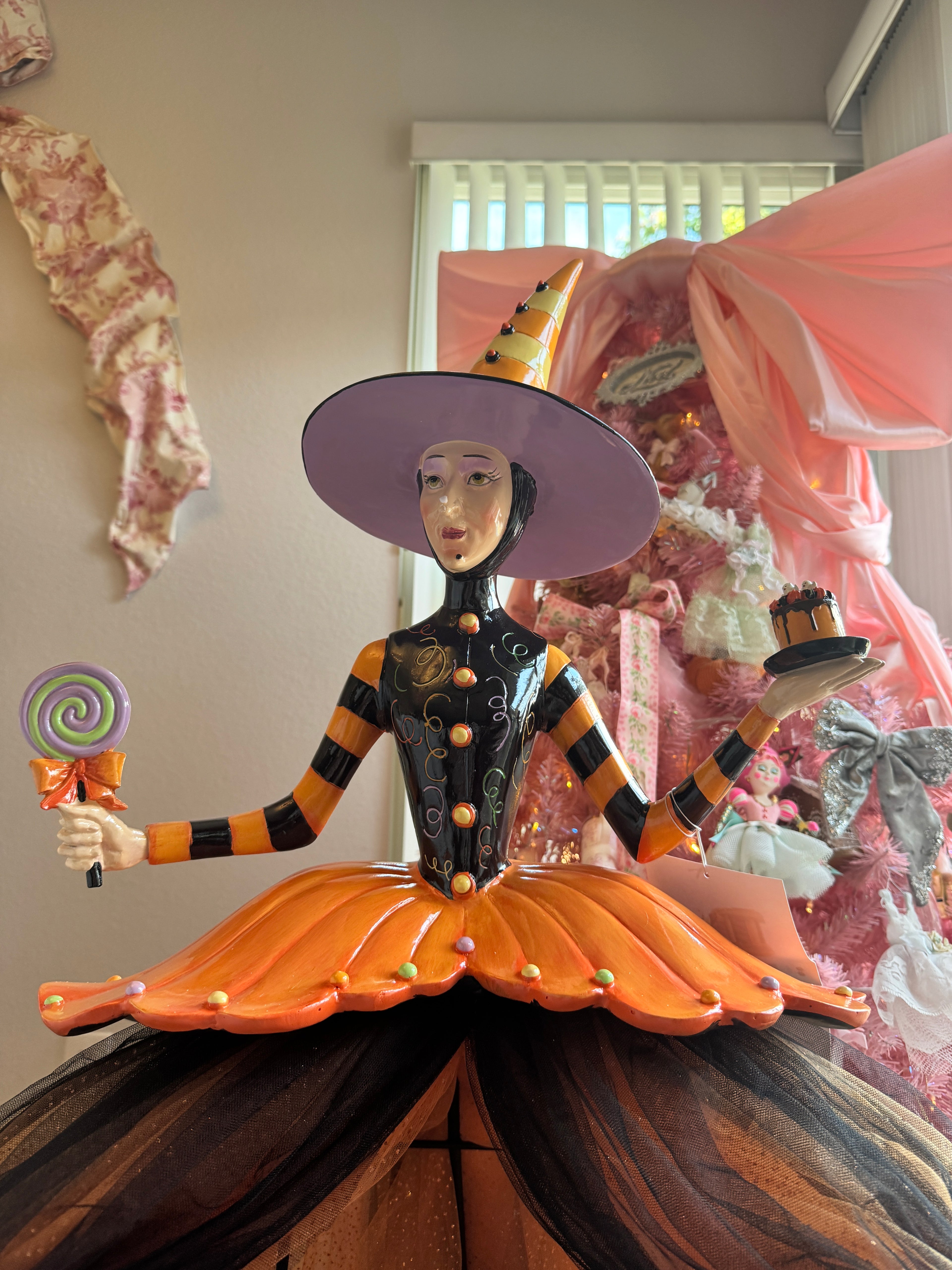 Halloween 37” Witch Cake Display