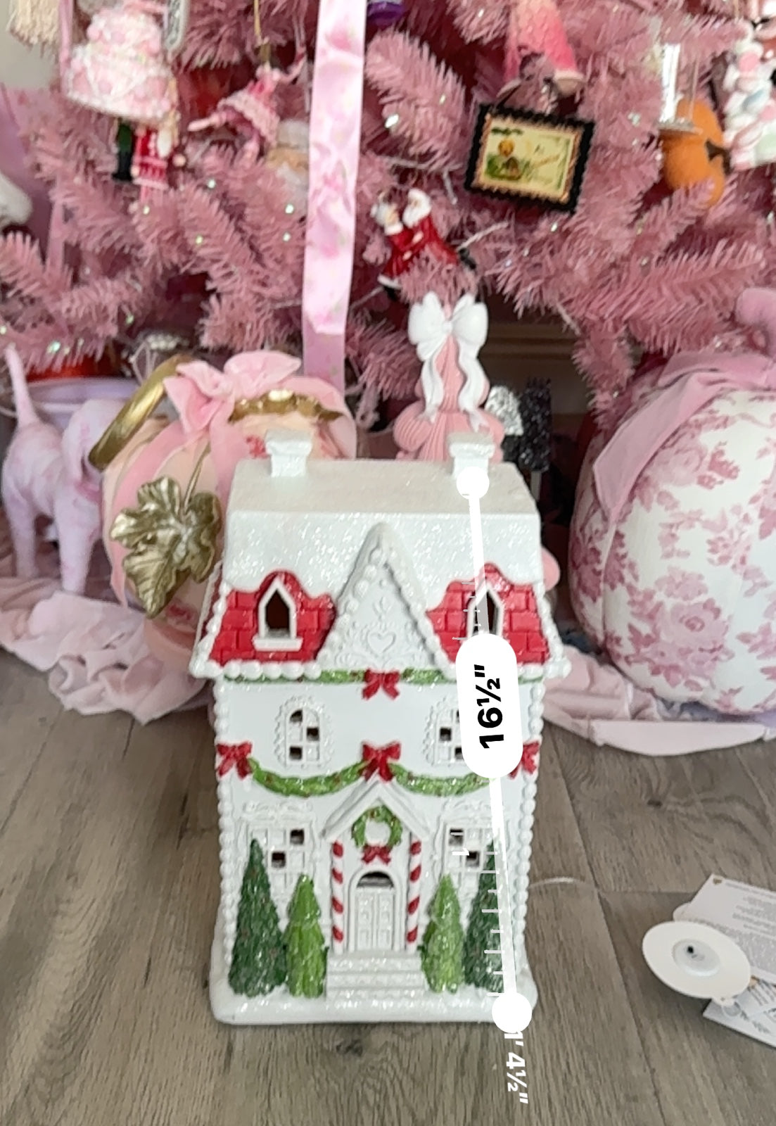 White LED Gingerbread Victorian House