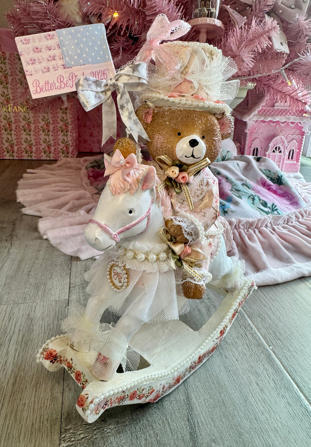 Patriotic Bear on Horse