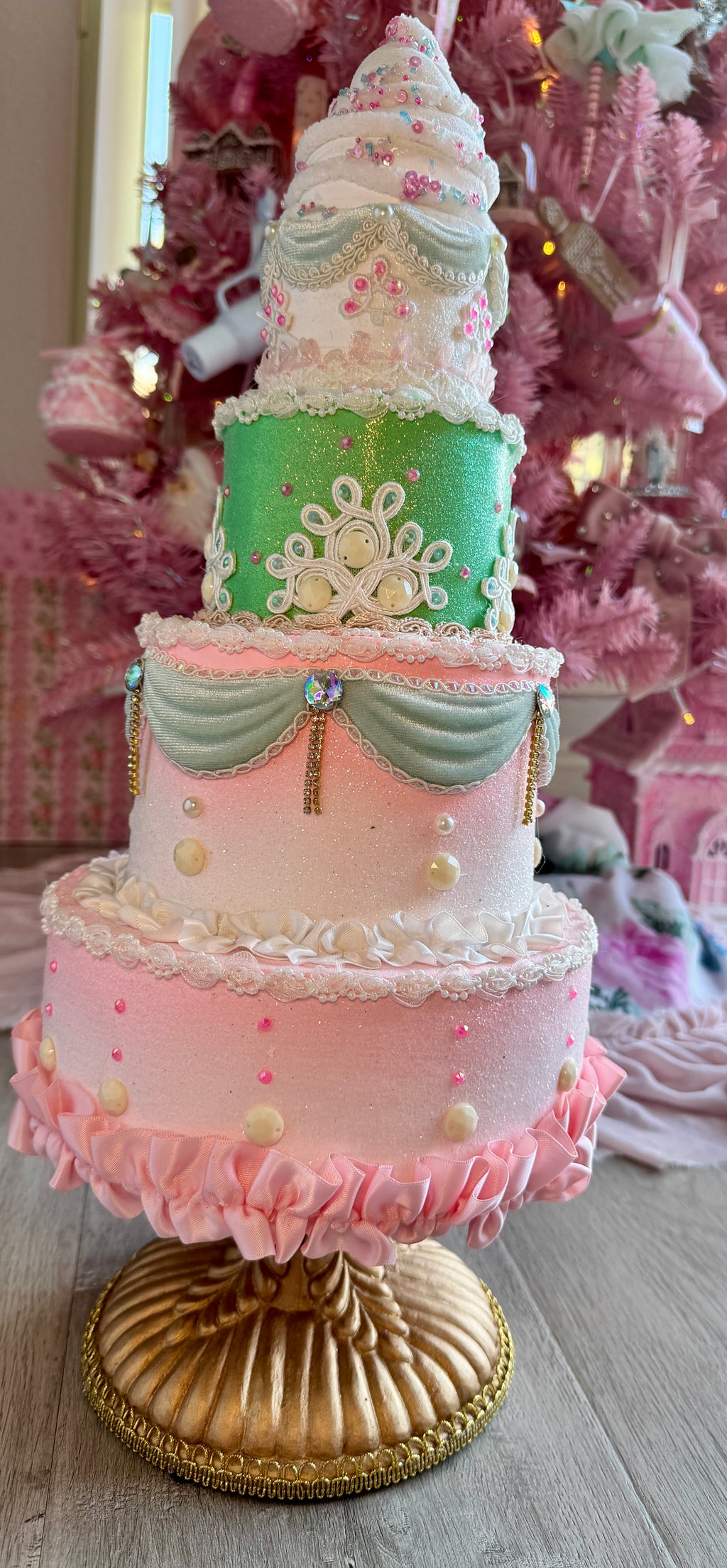 Pastel Tiered Custom Cake