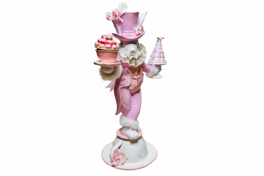 Pink Bunny with Macaron Topiary