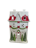 White LED Gingerbread Victorian House