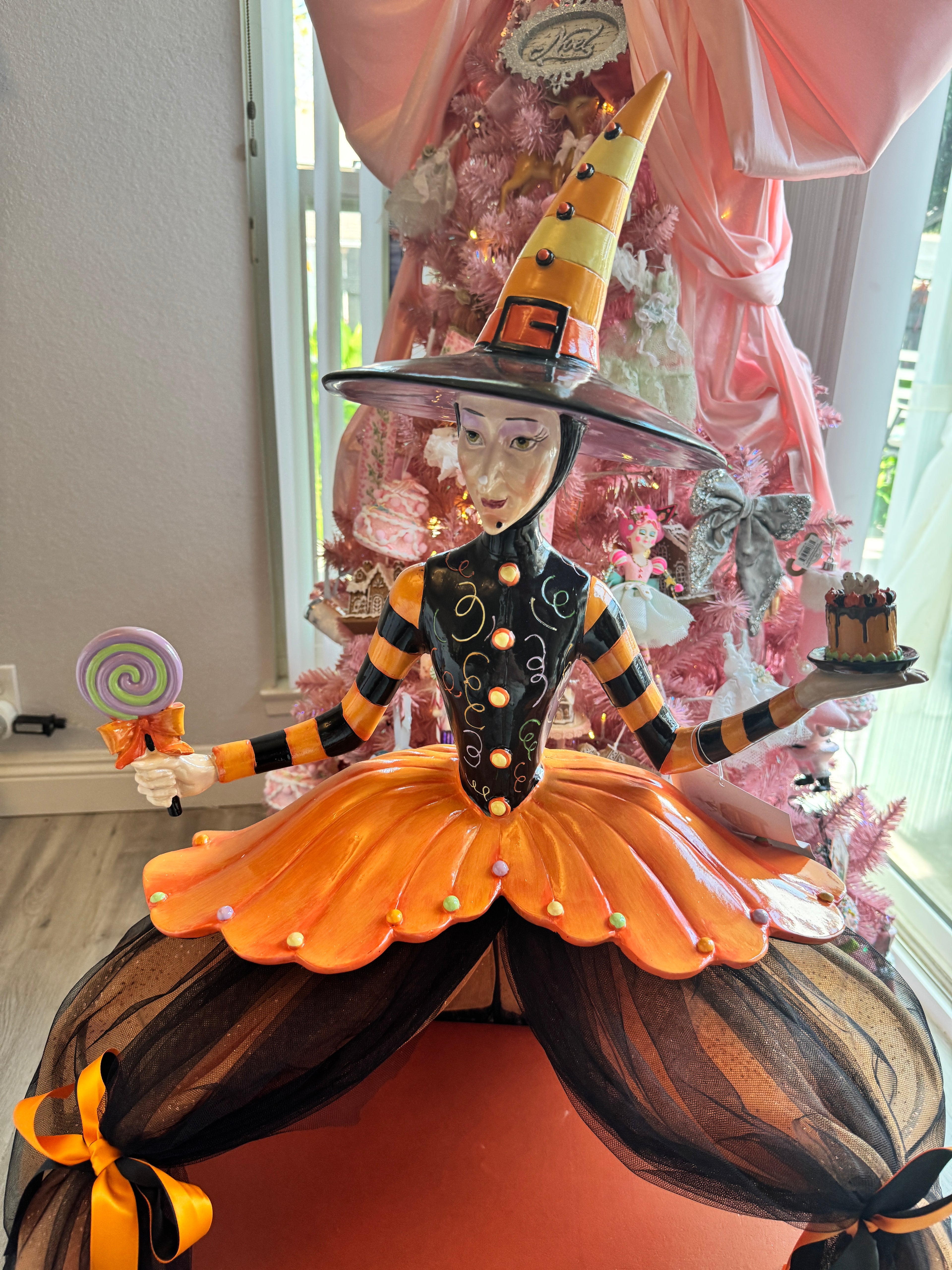 Halloween 37” Witch Cake Display