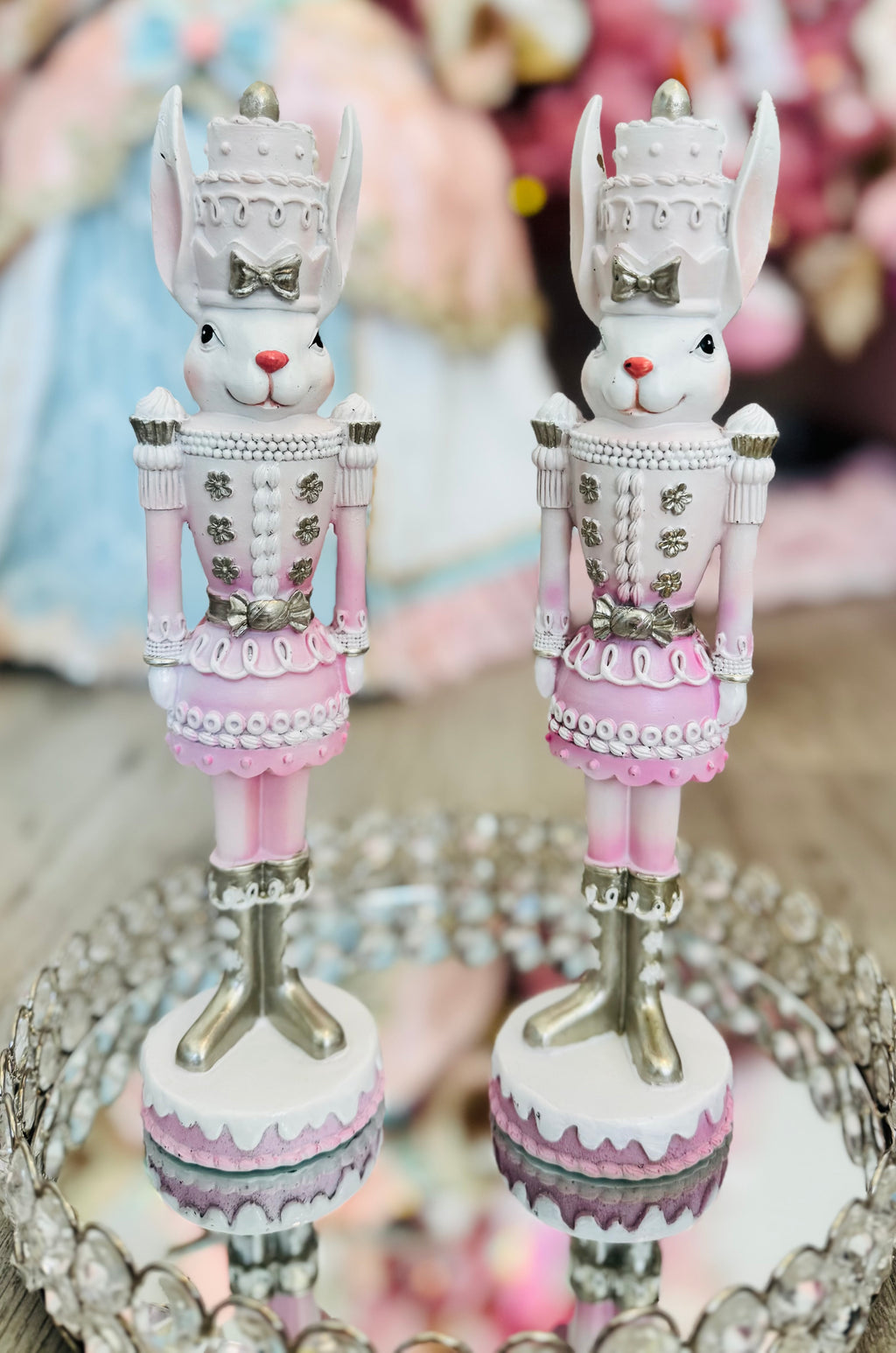 Pink Nutcrackers Bunnies Set