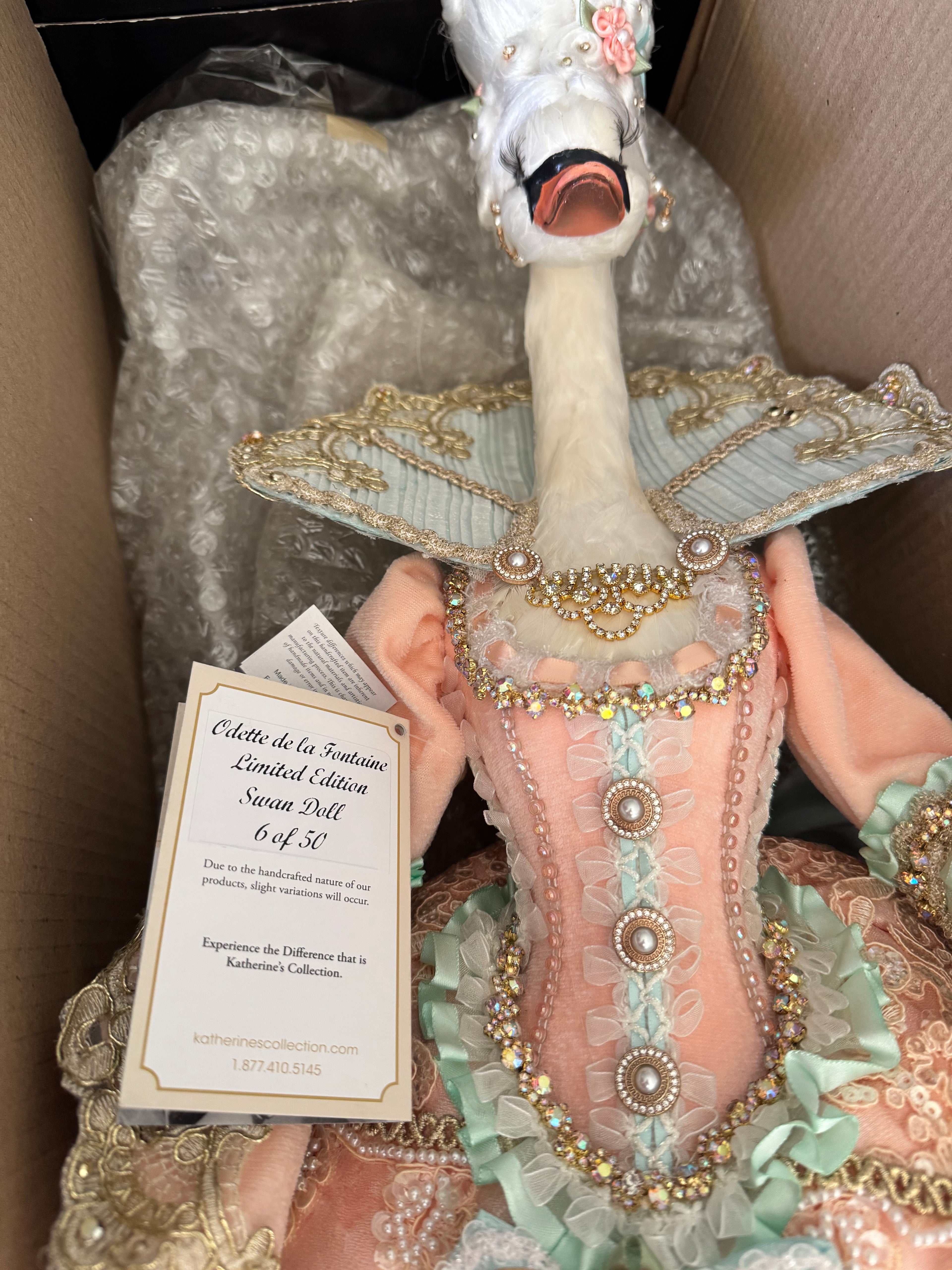 RESERVED LISTING Katherine’s Collection Odette De La Fontaine Limited
Edition Swan Doll