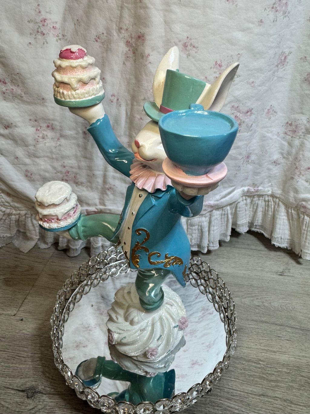 Easter Bunny balancing cakes