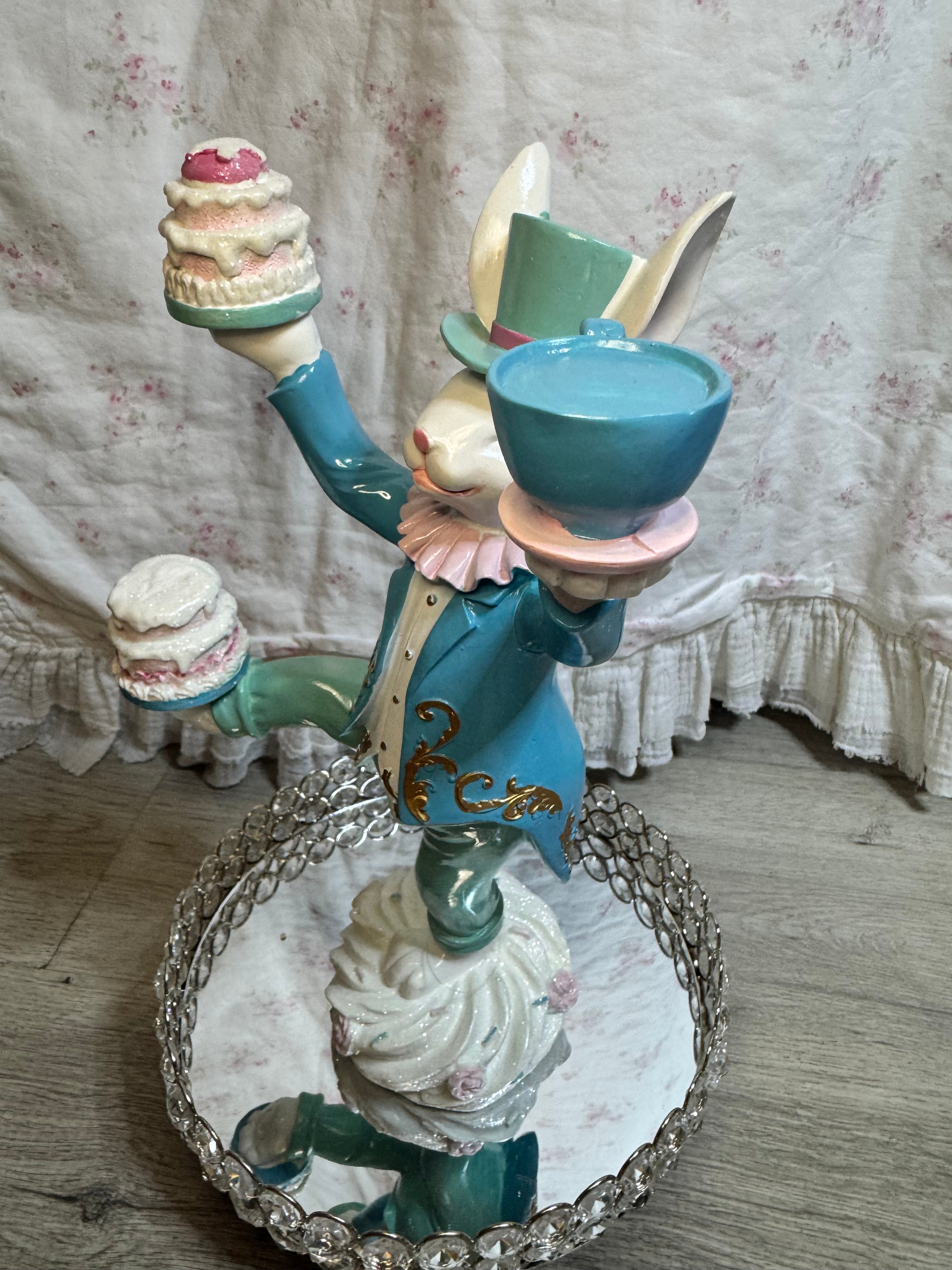 Easter Bunny balancing cakes