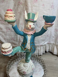 Easter Bunny balancing cakes