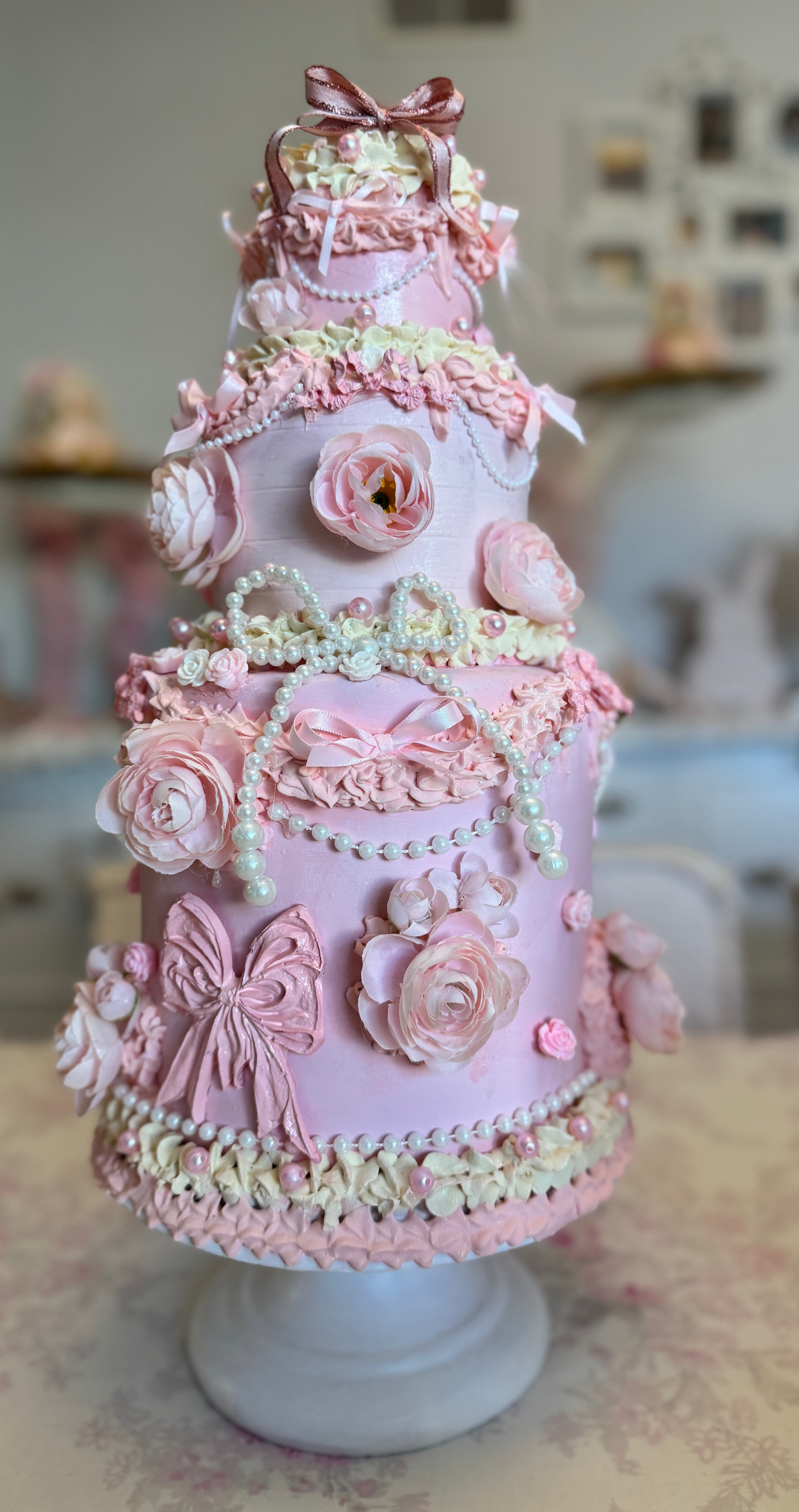 Floral Faux Cake