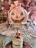 Pink Halloween witch on Airballon