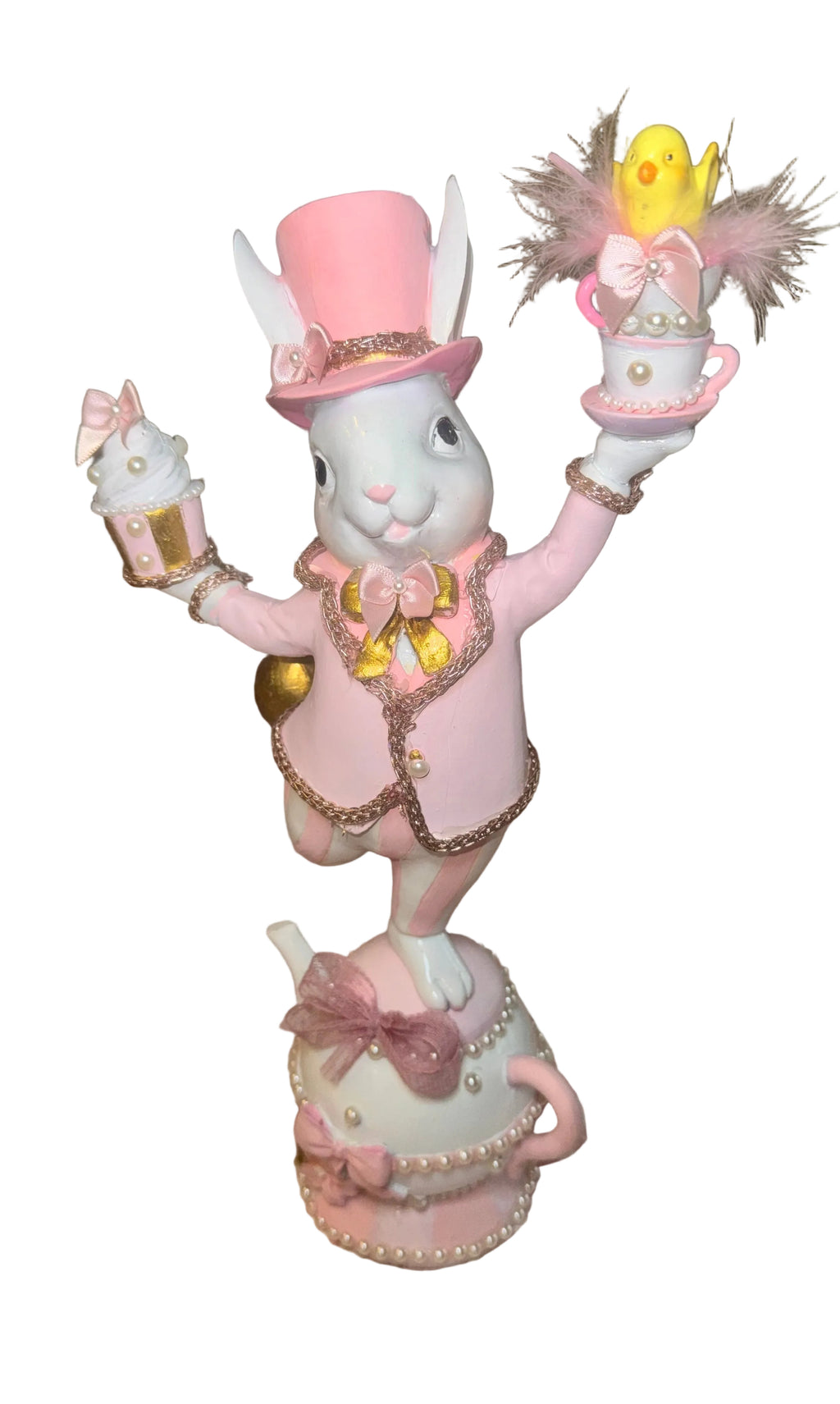 Custom Pink Bunny on Teapot