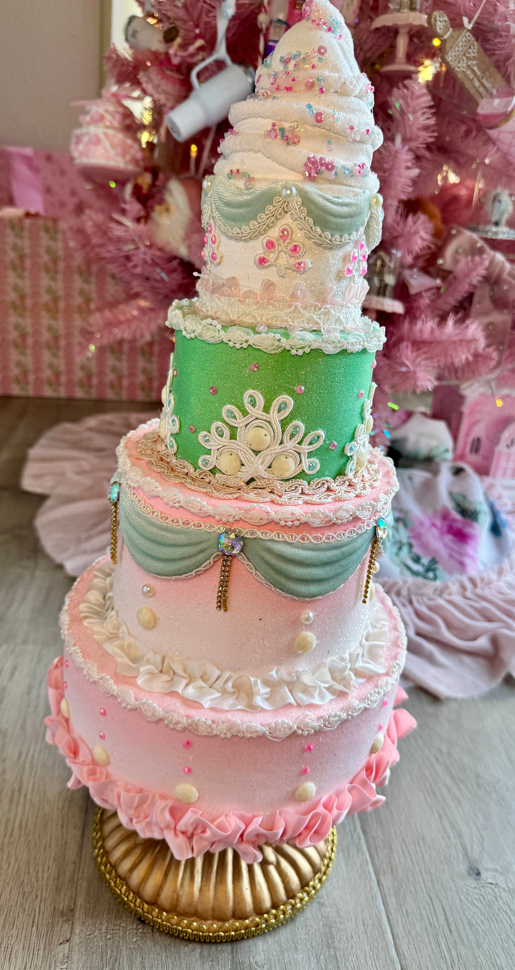 Pastel Tiered Custom Cake
