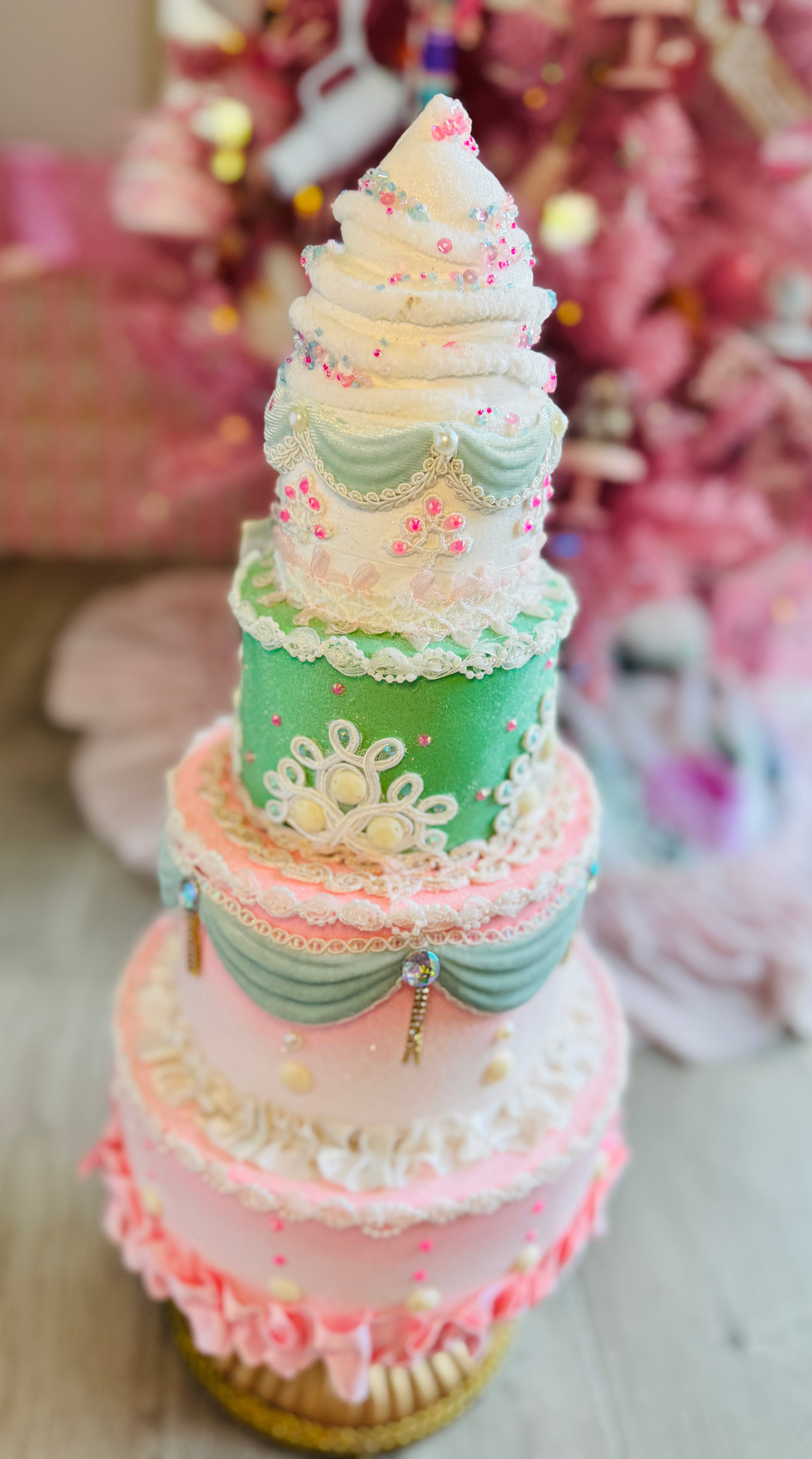 Pastel Tiered Custom Cake
