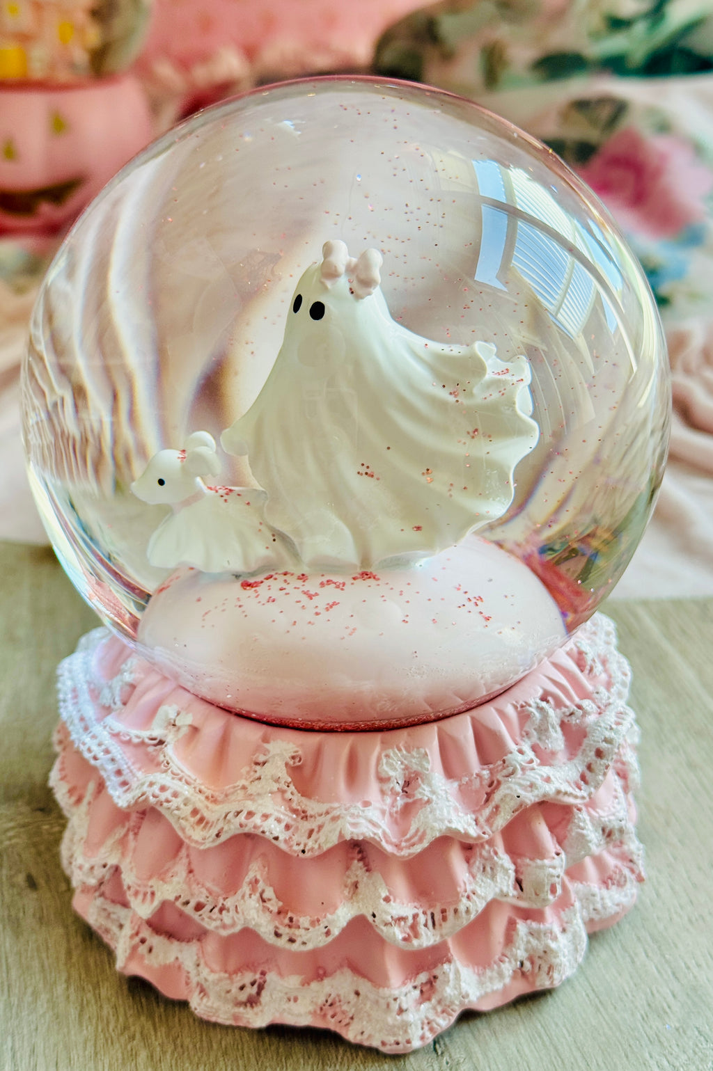 Pink Halloween Snow-globe