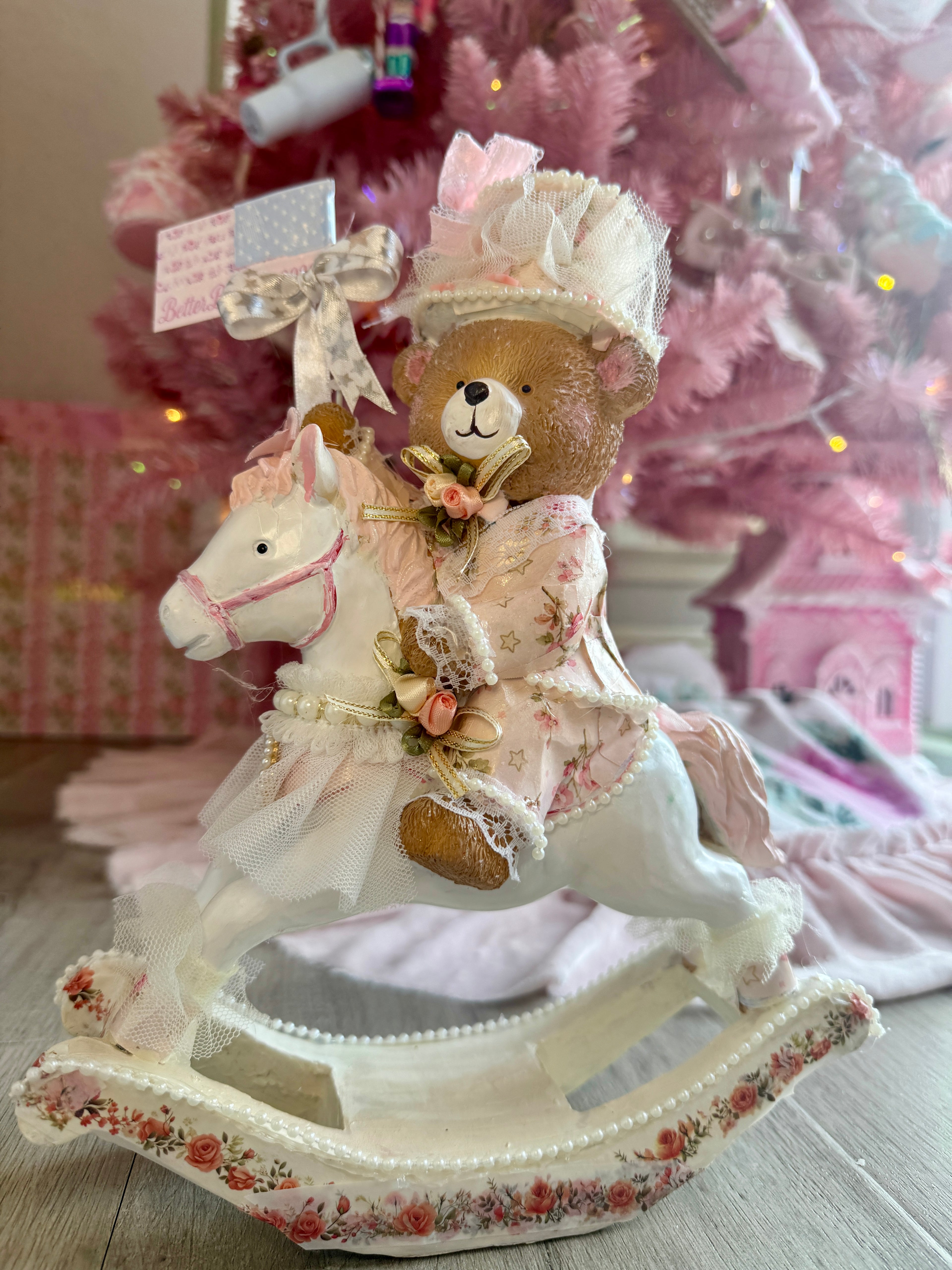 Patriotic Bear on Horse