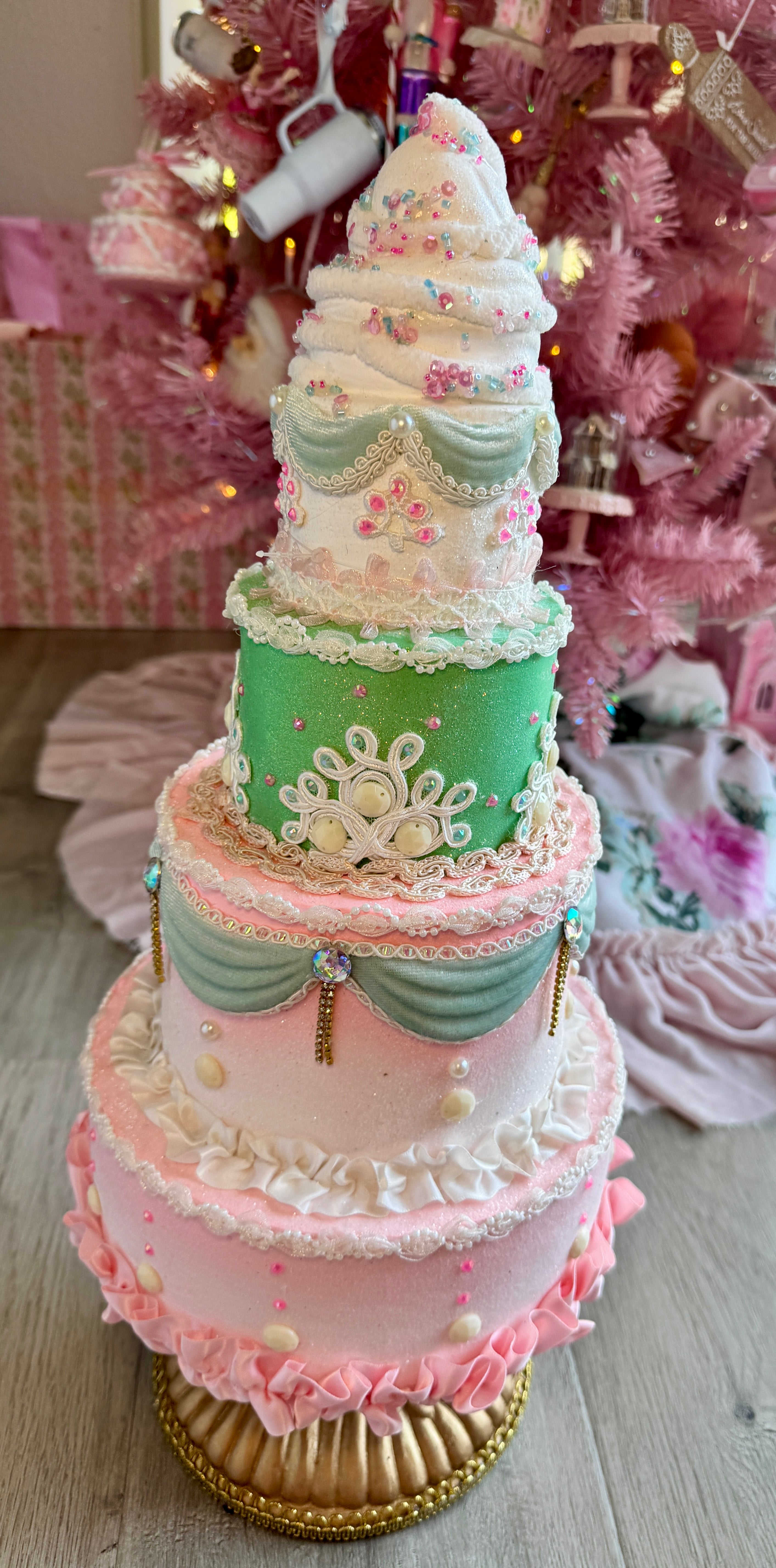 Pastel Tiered Custom Cake