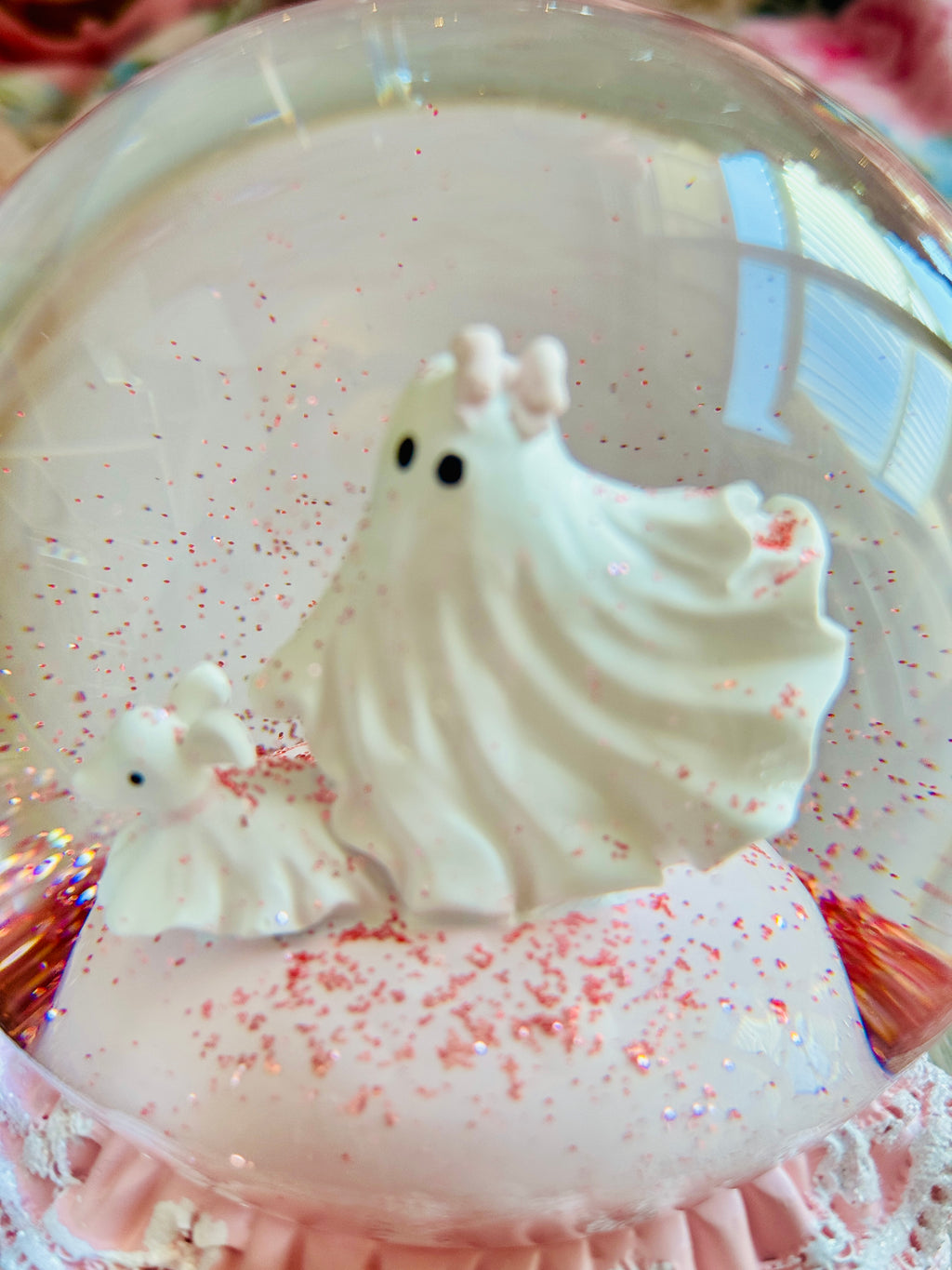 Pink Halloween Snow-globe