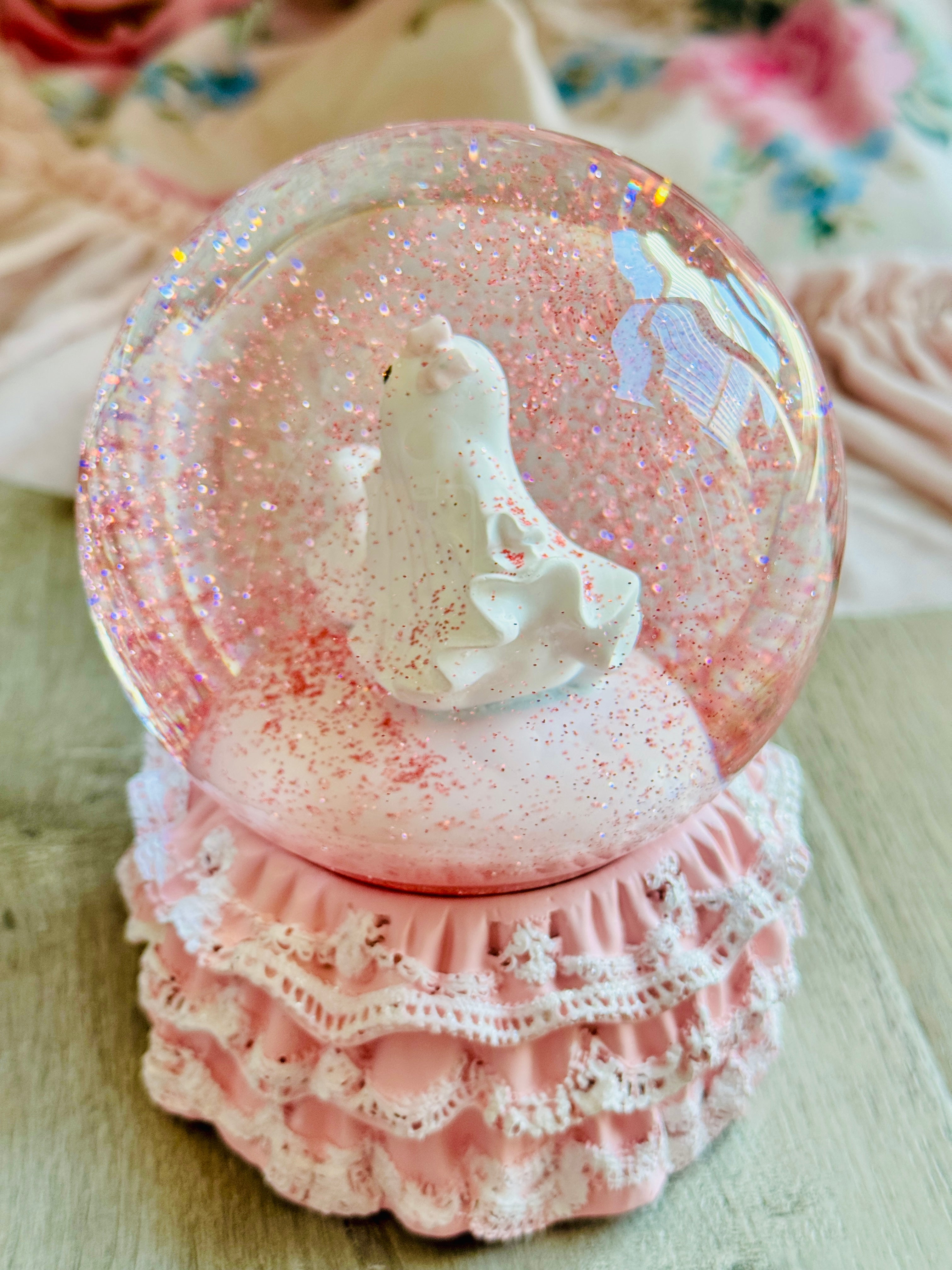 Pink Halloween Snow-globe