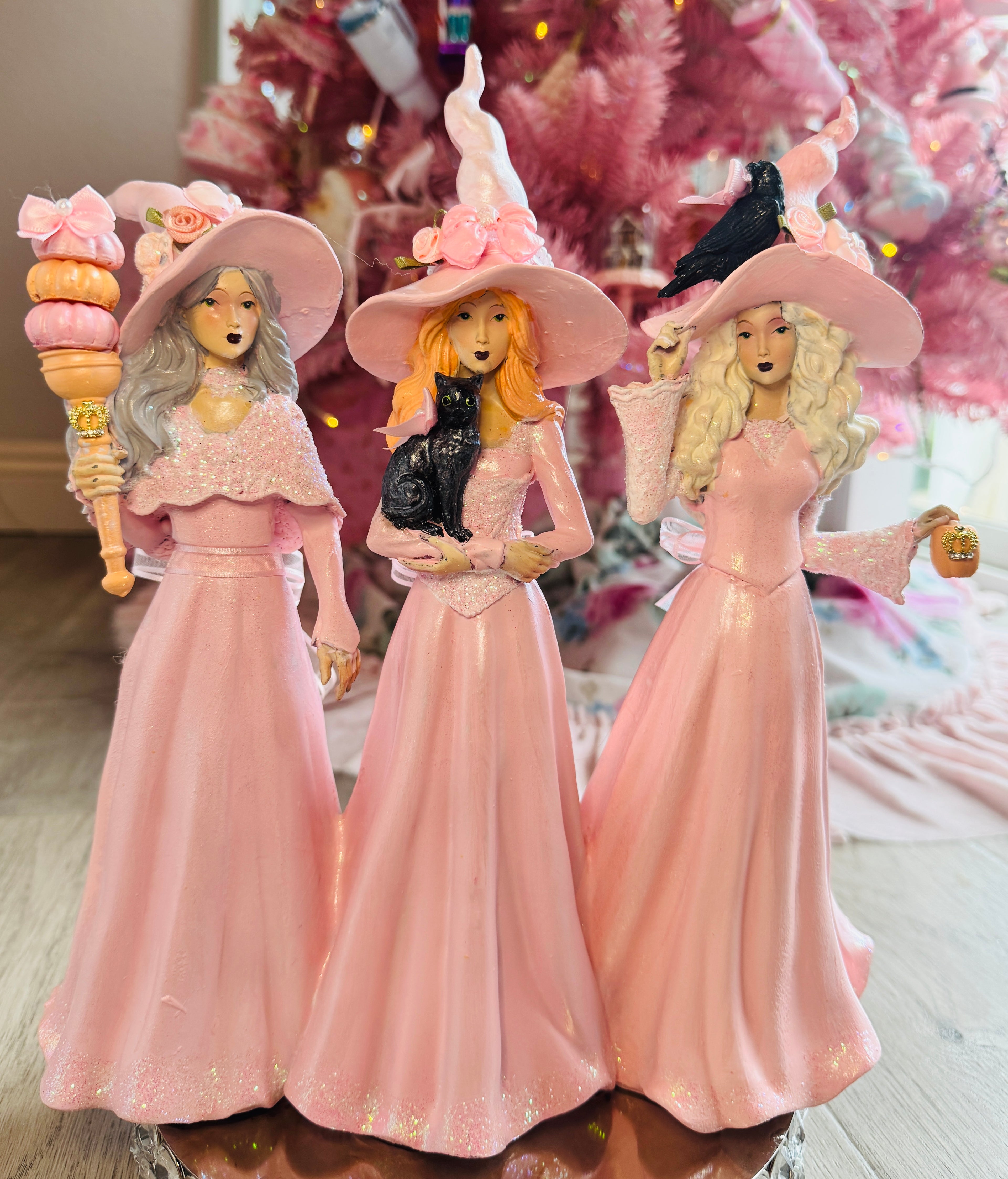 Pink Custom witches trio