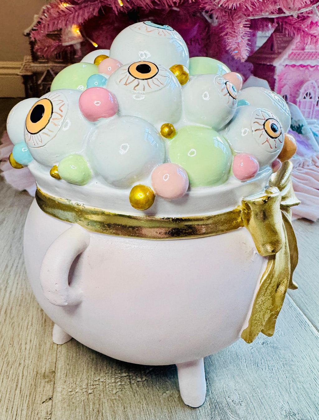 Pink Halloween Cauldron