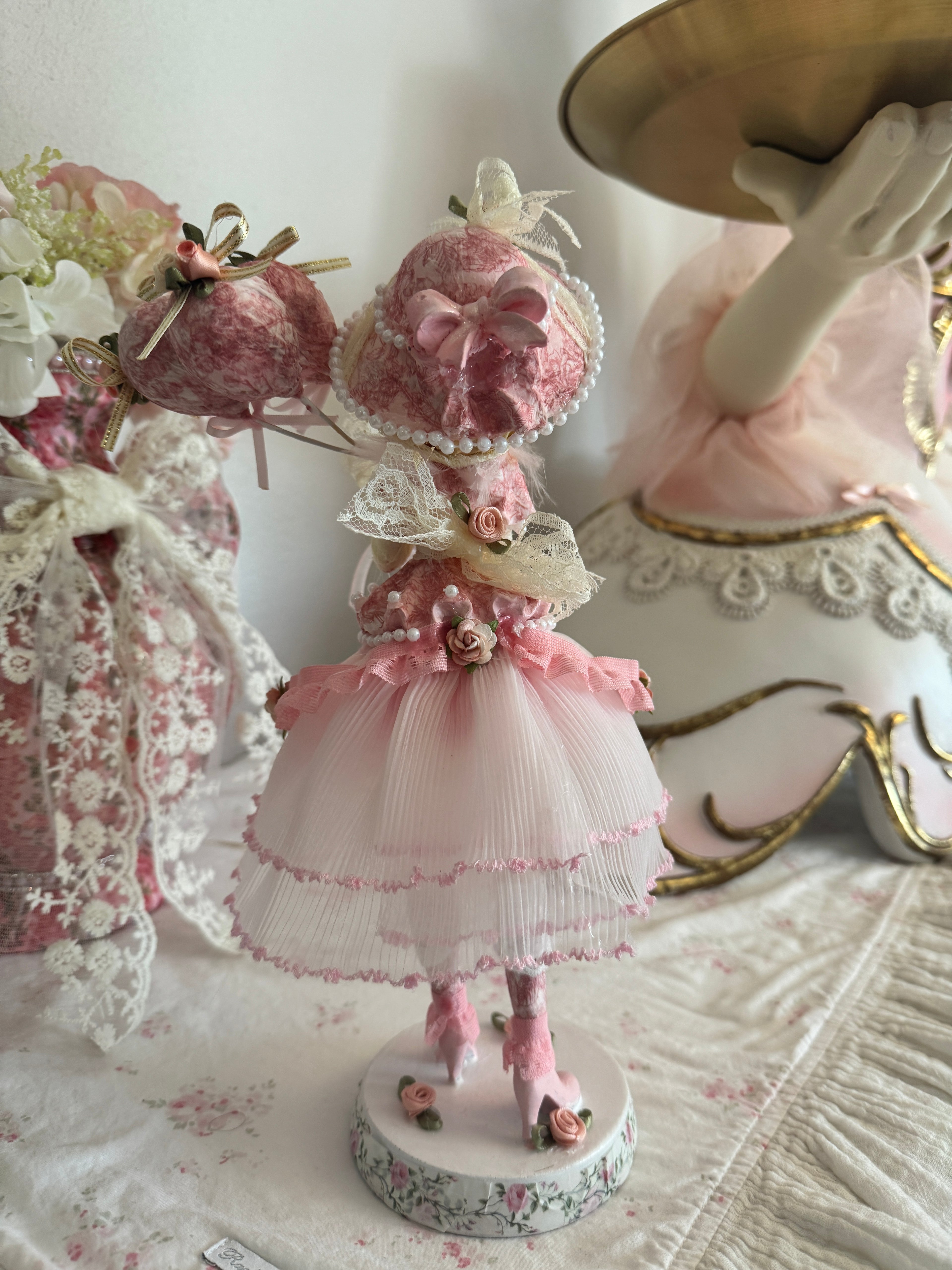 Pink Bespoke Resin Doll