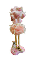 Pink Girl Holding Balloons figurine