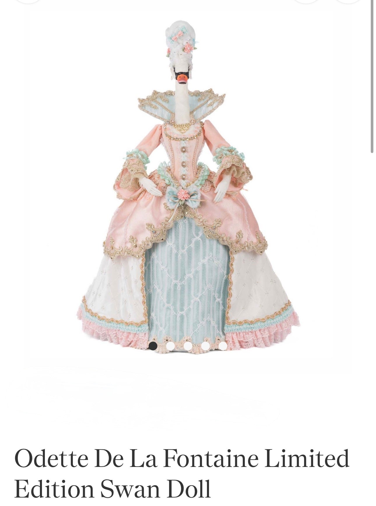 RESERVED LISTING Katherine’s Collection Odette De La Fontaine Limited
Edition Swan Doll